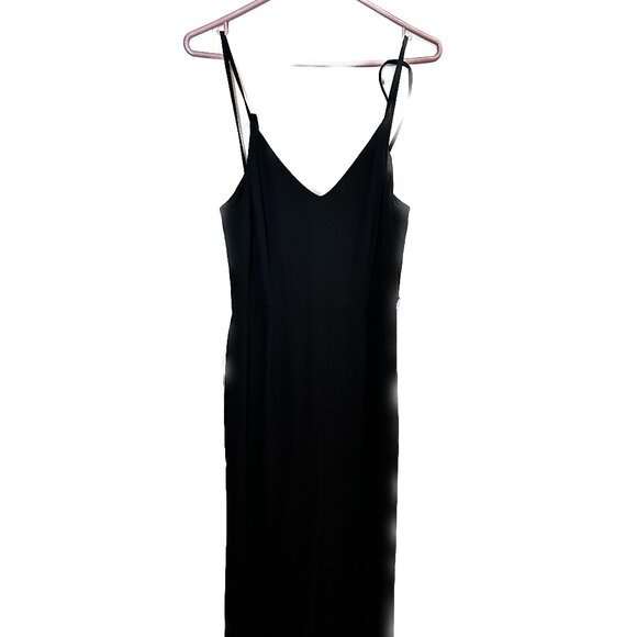 Black TopShop low back jumpsuit - Picture 1 of 8